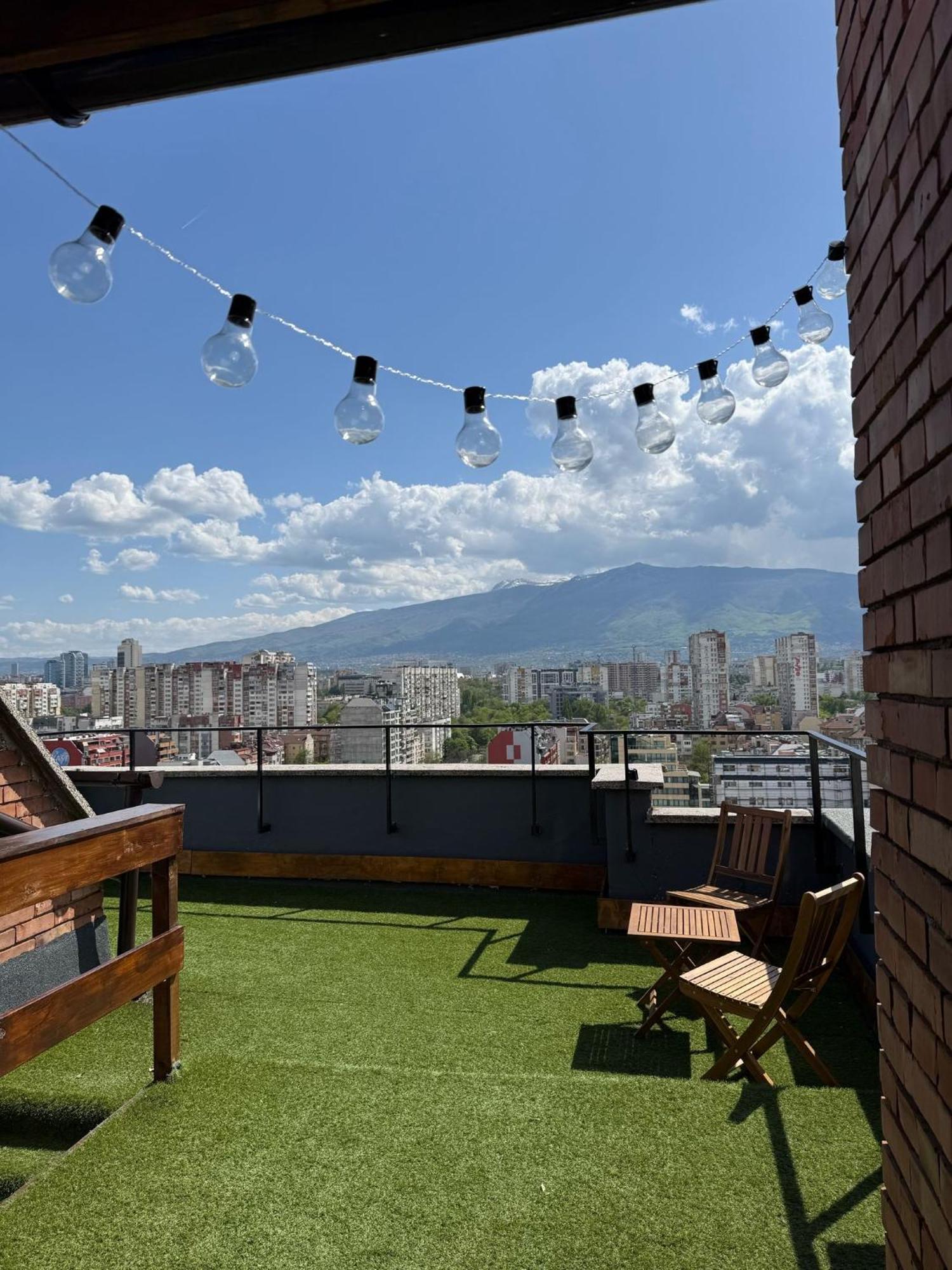 Rooftop City Loft Sofia Buitenkant foto